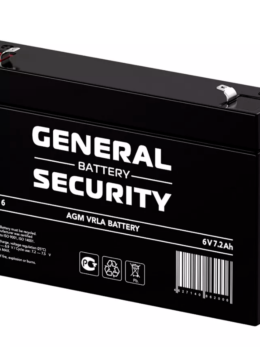 General Security GSL7.2-6 6V 7.2 Ah